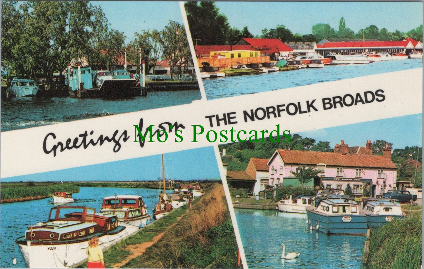 Norfolk Postcard - Greetings From The Norfolk Broads  SW11527