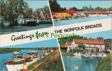 Norfolk Postcard - Greetings From The Norfolk Broads  SW11527