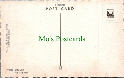 Norfolk Postcard - Cromer Zig Zag Path  SW11520