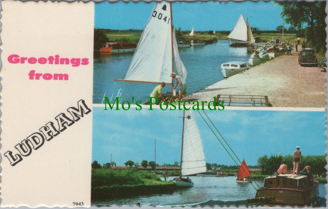 Norfolk Postcard - Greetings From Ludham  SW11516