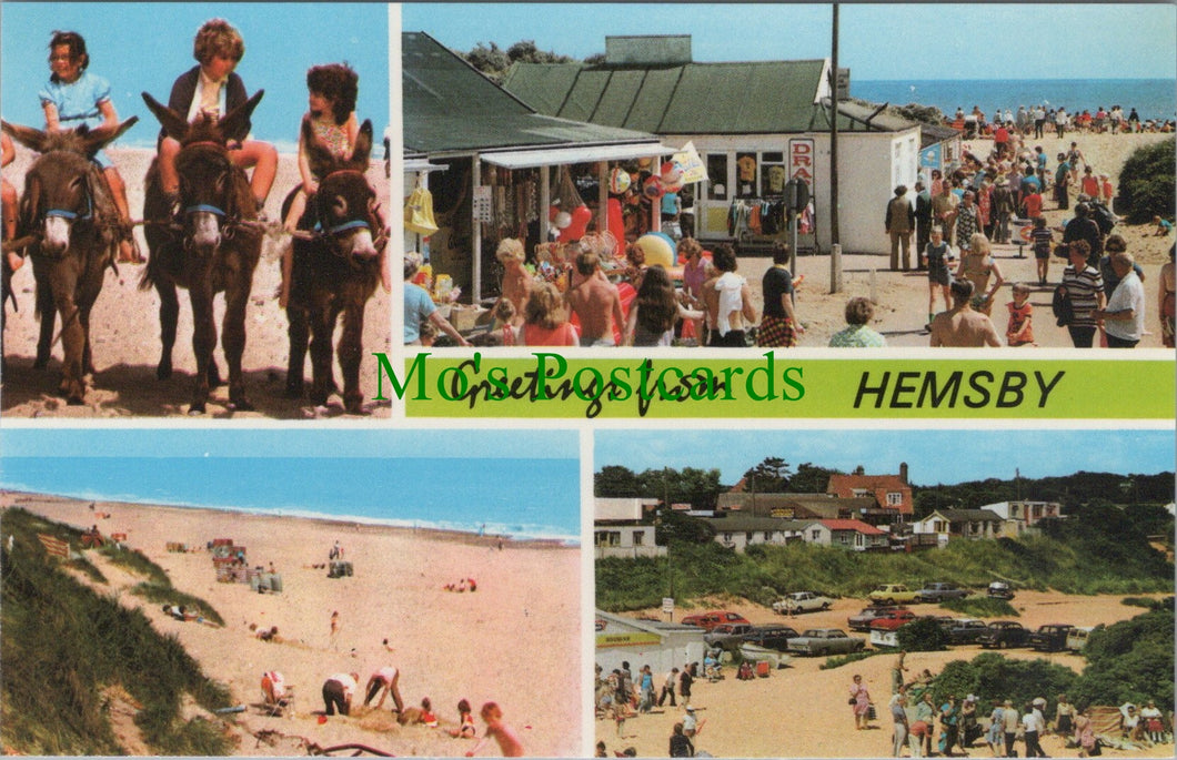 Norfolk Postcard - Greetings From Hemsby   SW11497