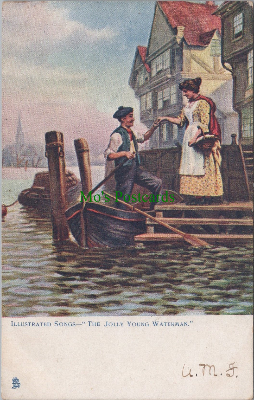 Illustrated Songs Postcard - The Jolly Young Waterman  SW12693