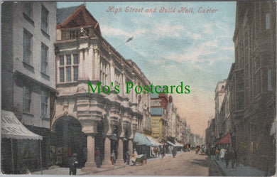Devon Postcard - Exeter High Street and Guild Hall  DC1627