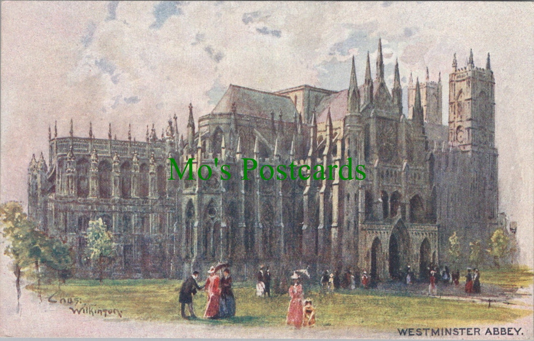 London Postcard - Westminster Abbey, Artist View DC1600