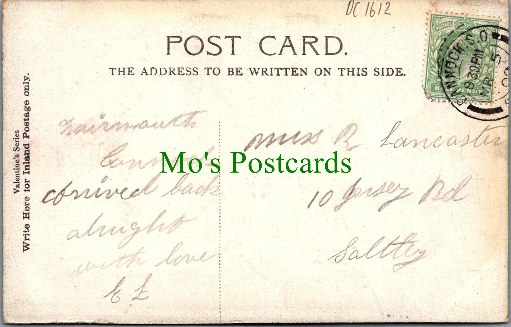 Derbyshire Postcard - Lover's Leap, Near Buxton  DC1612