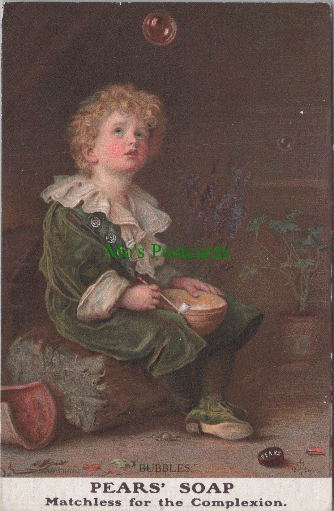 Advertising Postcard - Pears' Soap "Bubbles", Children DC1565