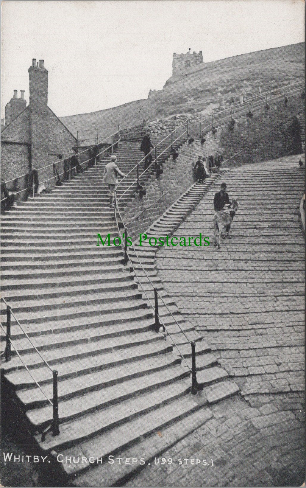 Yorkshire Postcard - Whitby Church Steps   DC1569