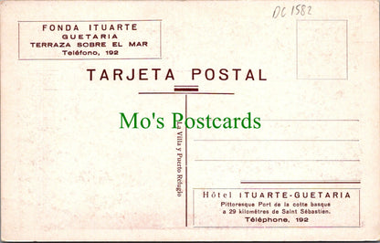 Spain Postcard - Hotel Ituarte-Guetaria  DC1582
