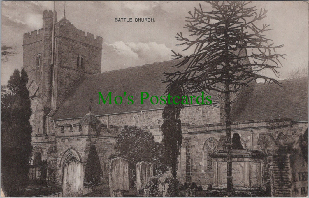 Sussex Postcard - Battle Church  DC1539