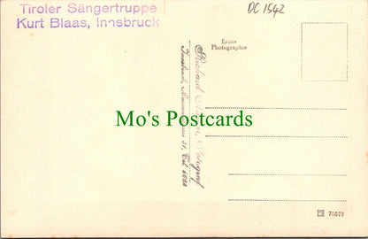 Austria Postcard - Tiroler Sangertruppe Kurt Blaas, Innsbruck  DC1542