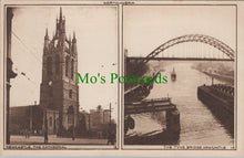 Load image into Gallery viewer, Northumberland Postcard - Newcastle, Tyne Bridge and The Cathedral  DC1553
