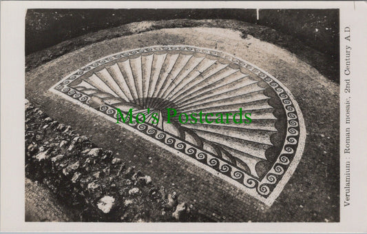 Hertfordshire Postcard - Verulamium Roman Mosaic, 2nd Century A.D - DC1563