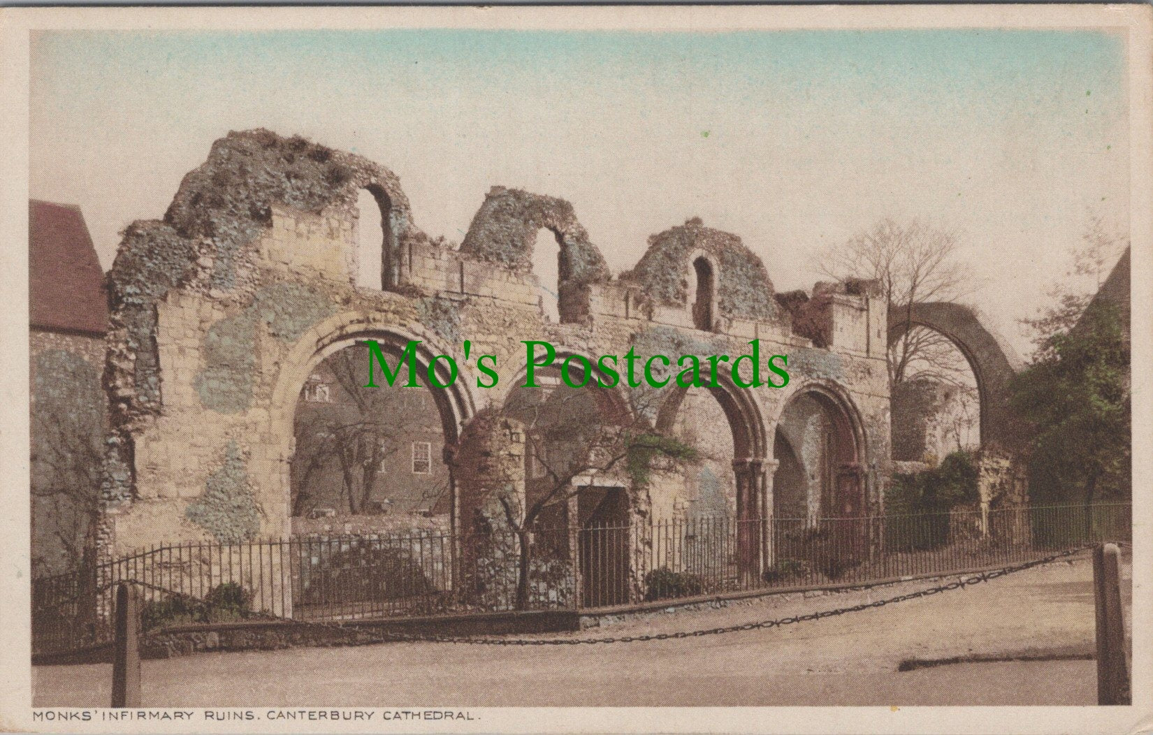 Kent Postcard - Canterbury Cathedral, Monks Infirmary Ruins  DC1495