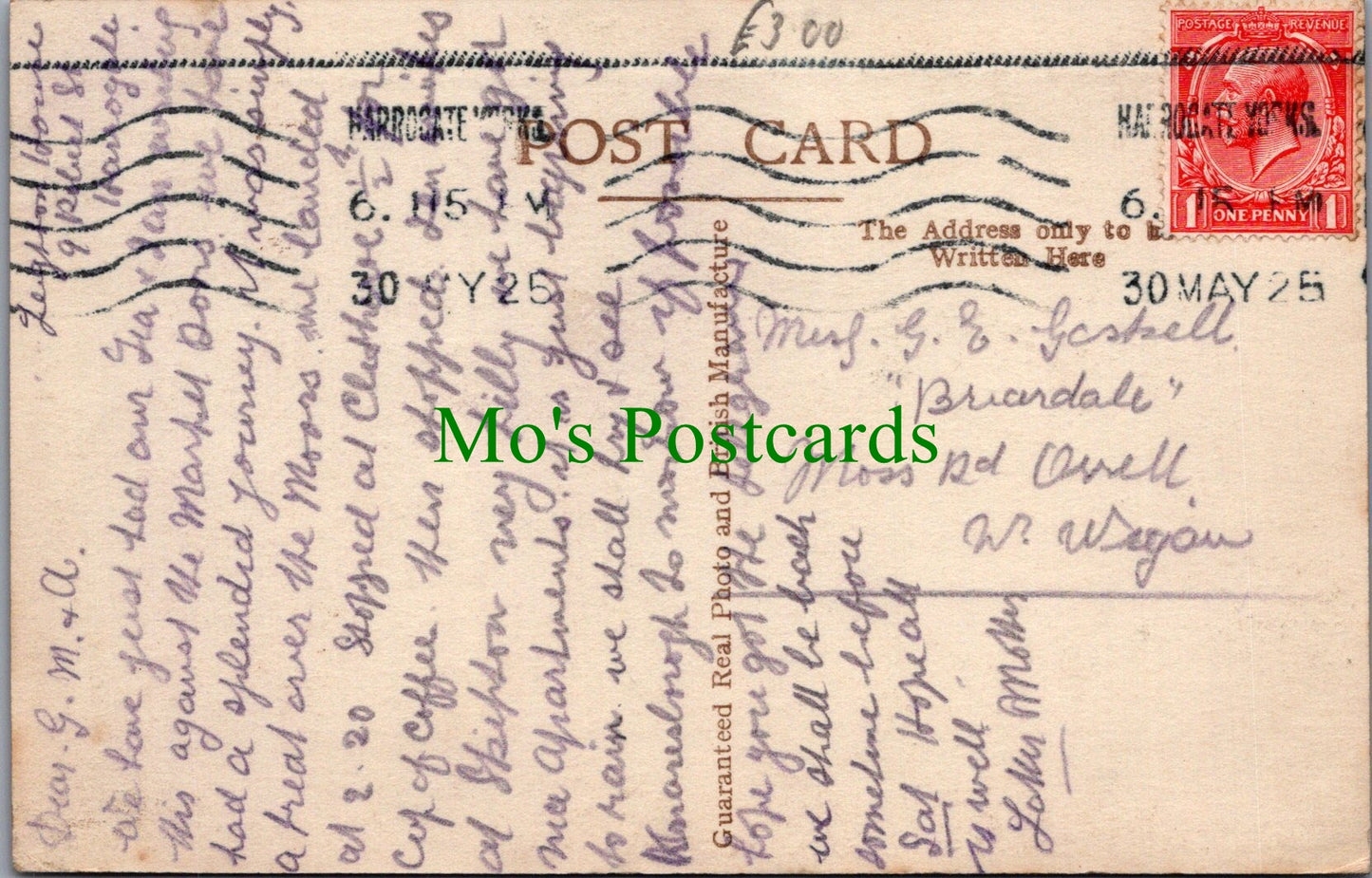 Yorkshire Postcard - Harrogate, Valley Gardens SW13150