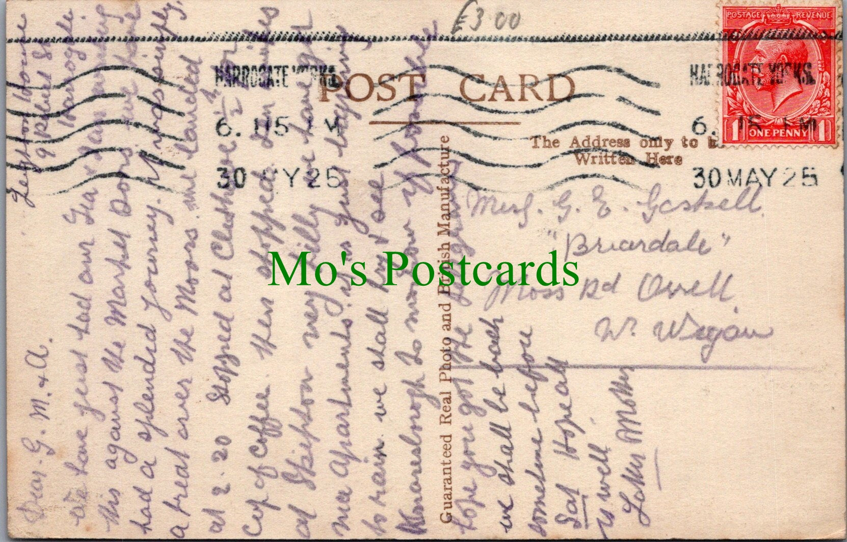 Yorkshire Postcard - Harrogate, Valley Gardens SW13150