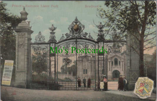 Yorkshire Postcard - Bradford, Prince's Entrance, Lister Park  SW13156