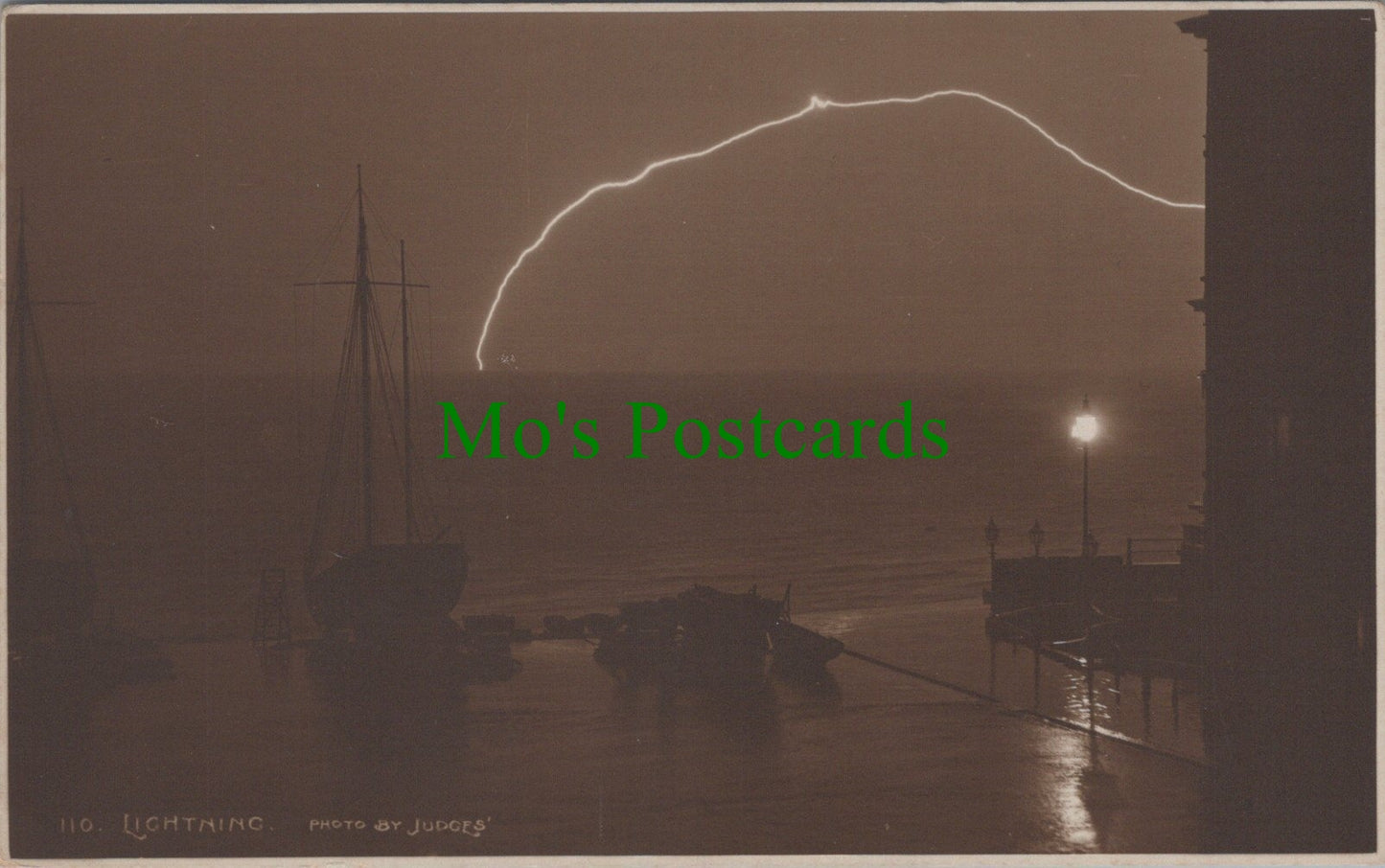 Weather Postcard - Lightning Spark, Hastings Coast  SW13170