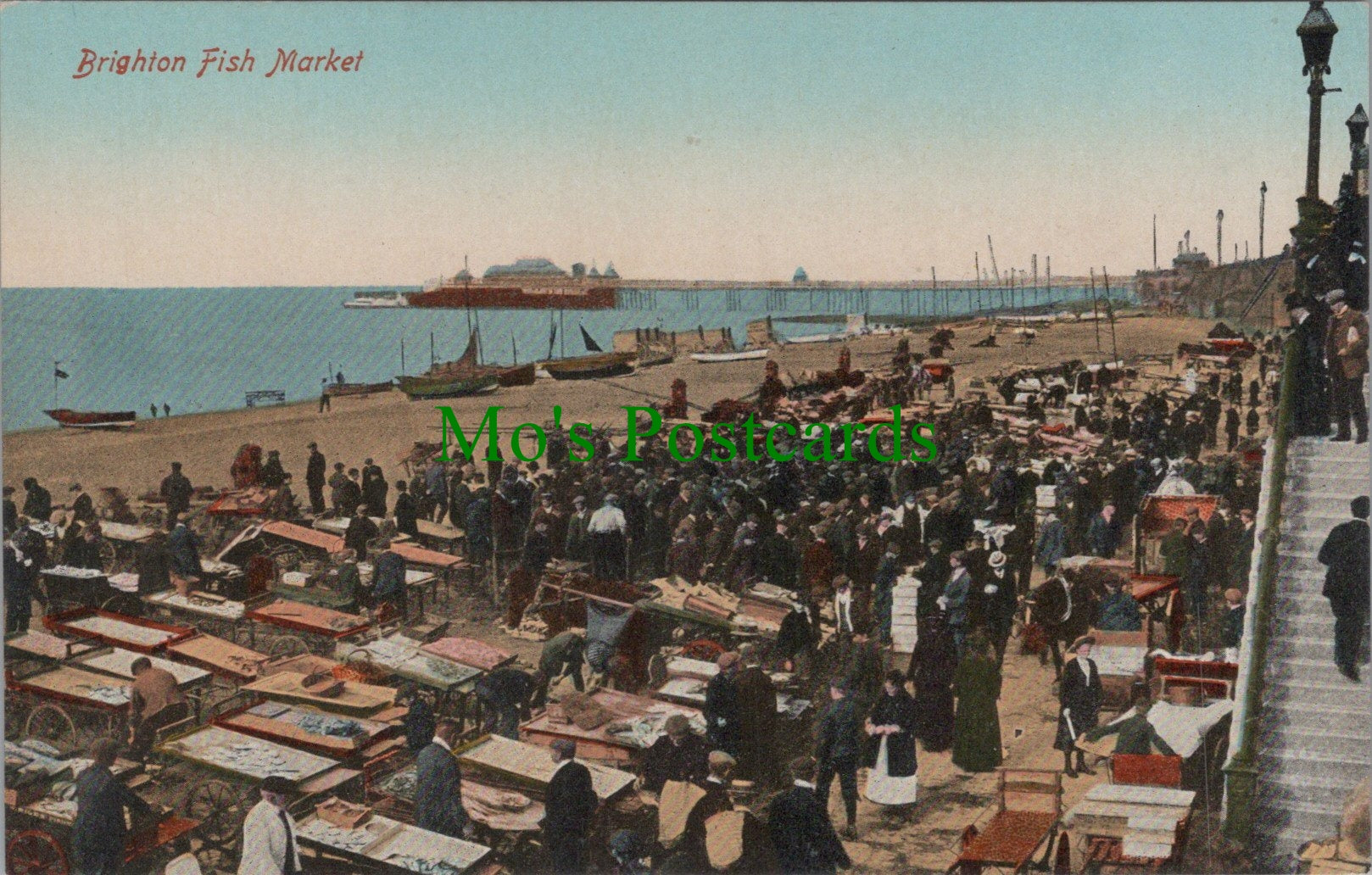 Sussex Postcard - Brighton Fish Market   SW13172