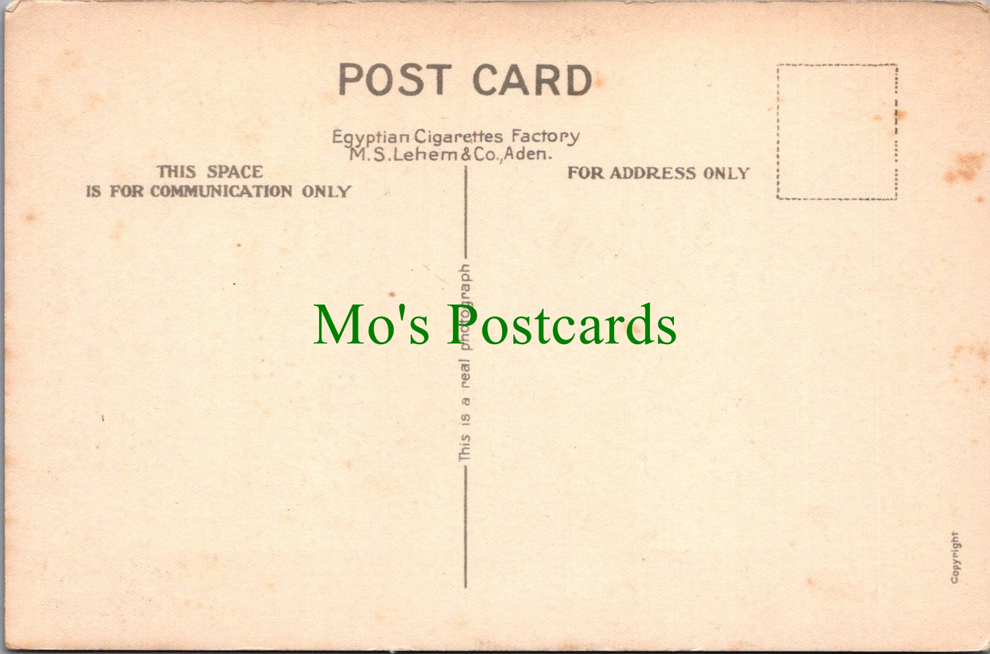 Yemen Postcard - General View of Aden   SW13179