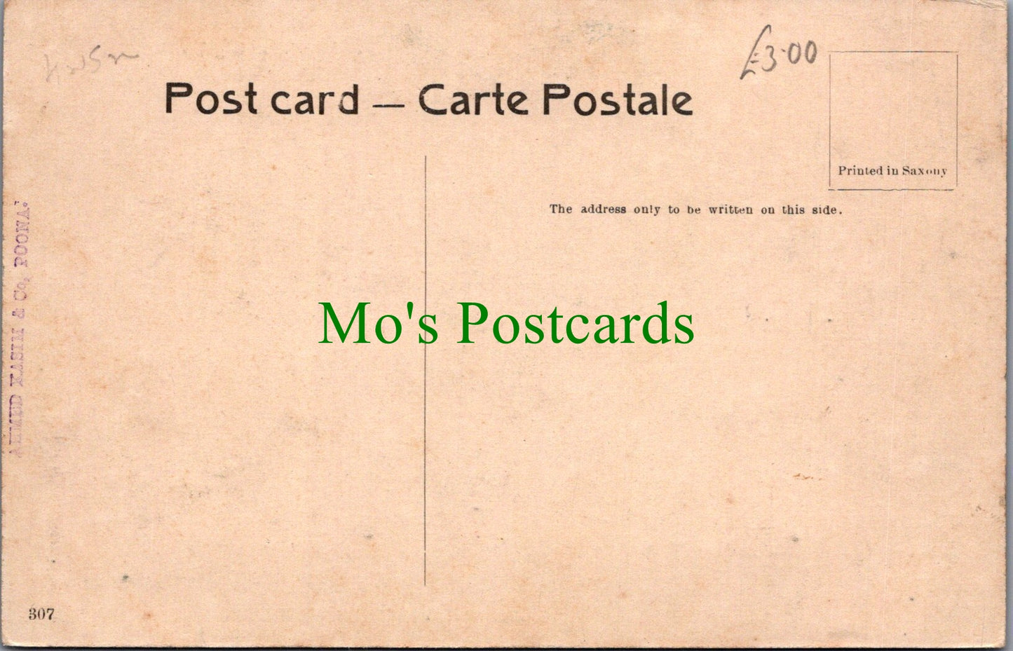 India Postcard - Holkar's Bridge, Poona, Pune  SW13193