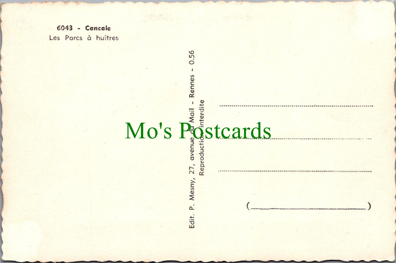 France Postcard - Cancole, Les Parcs a Huitres   SW13204