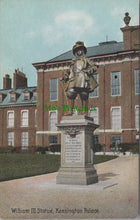 Load image into Gallery viewer, London Postcard - Kensington Palace, William III Statue   SW13211
