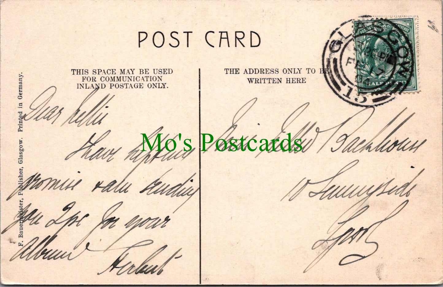 Scotland Postcard - Glasgow, Buchanan Street   SW13215