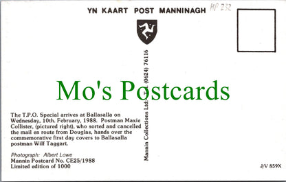 Isle of Man Postcard - IOM Post Office Authority T.P.O. Special  HP232