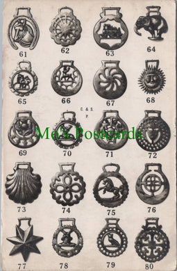 Equine Postcard - Selection of Horse Brasses HP201