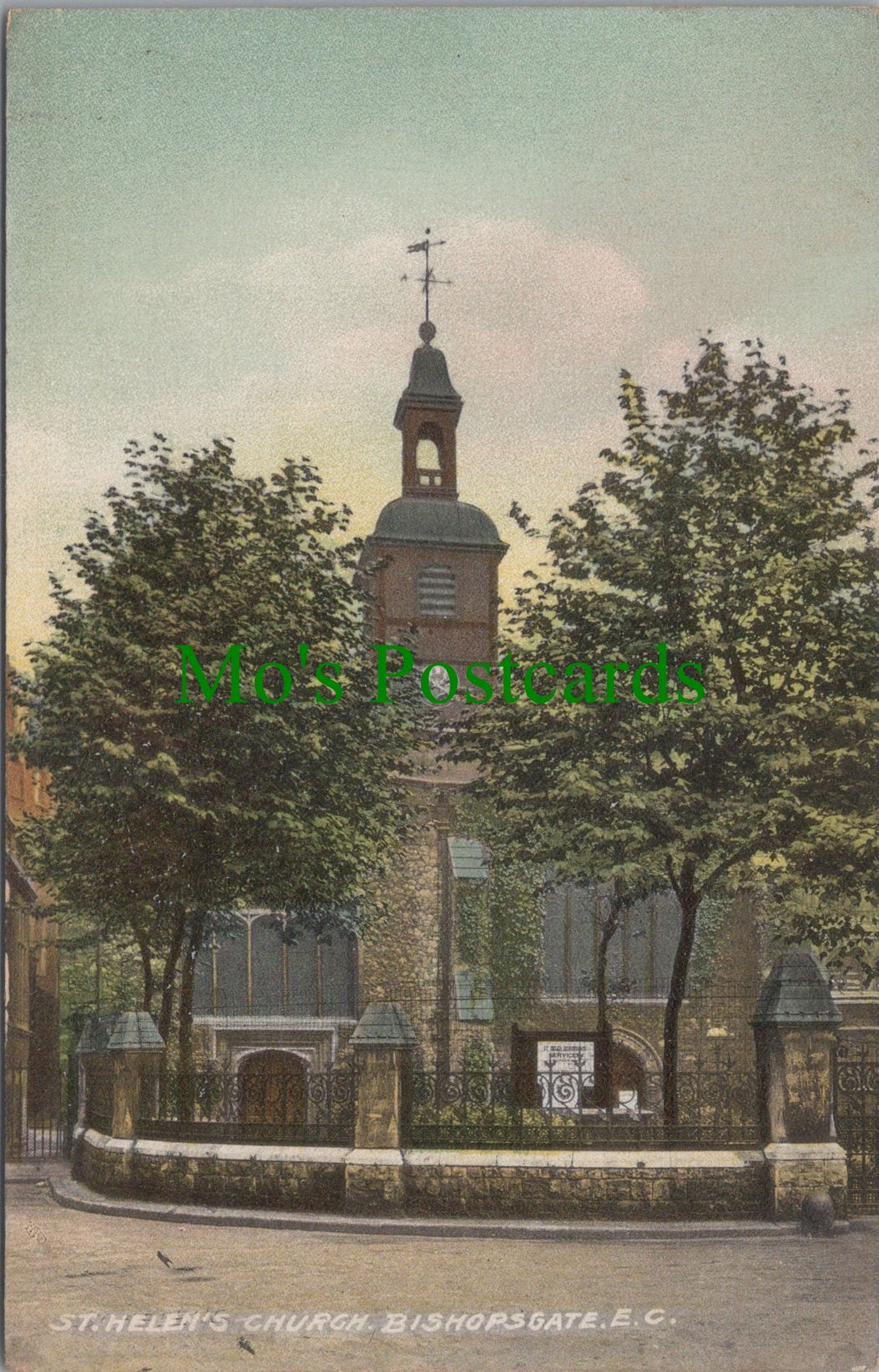 London Postcard - St Helen's Church, Bishopsgate HP212