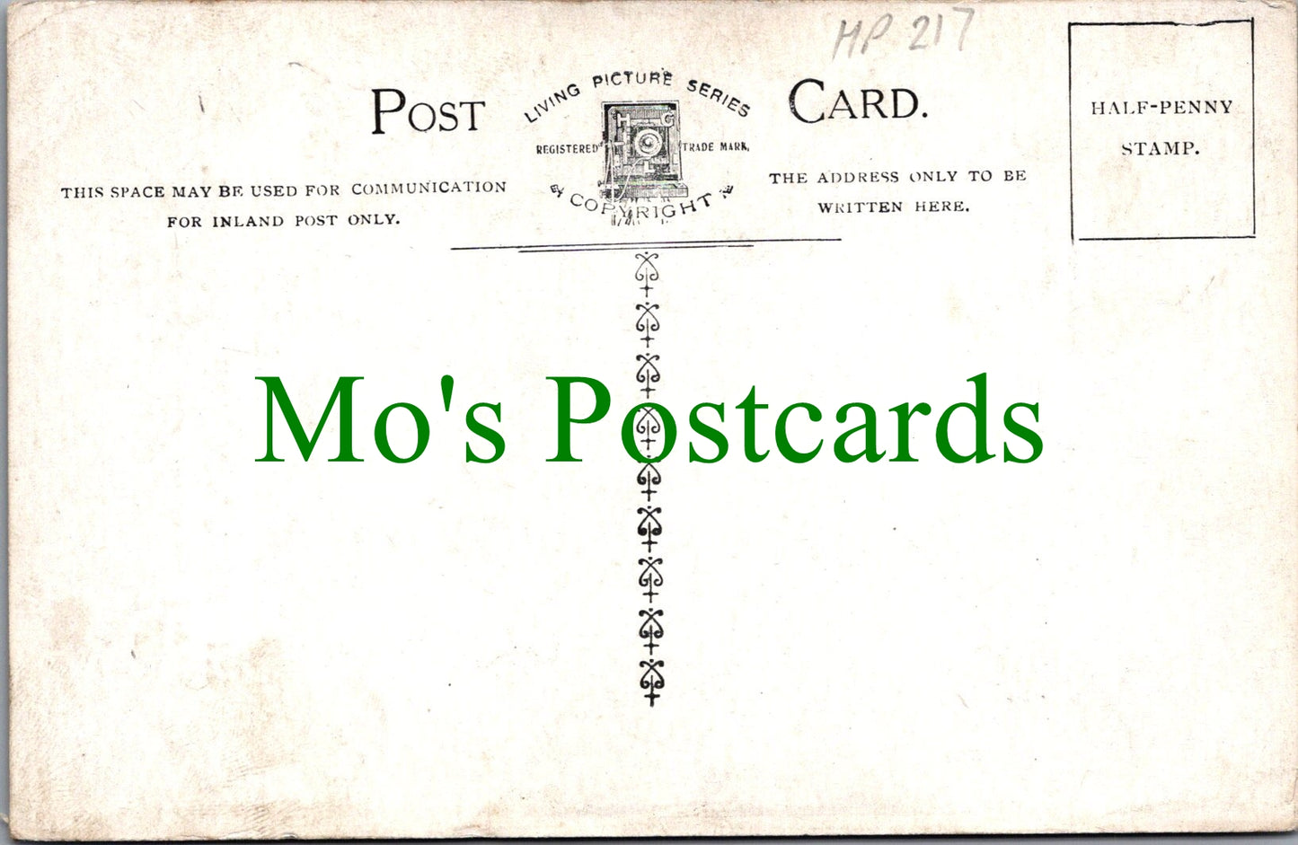 Poem Postcard - In Friendship's Name  HP217