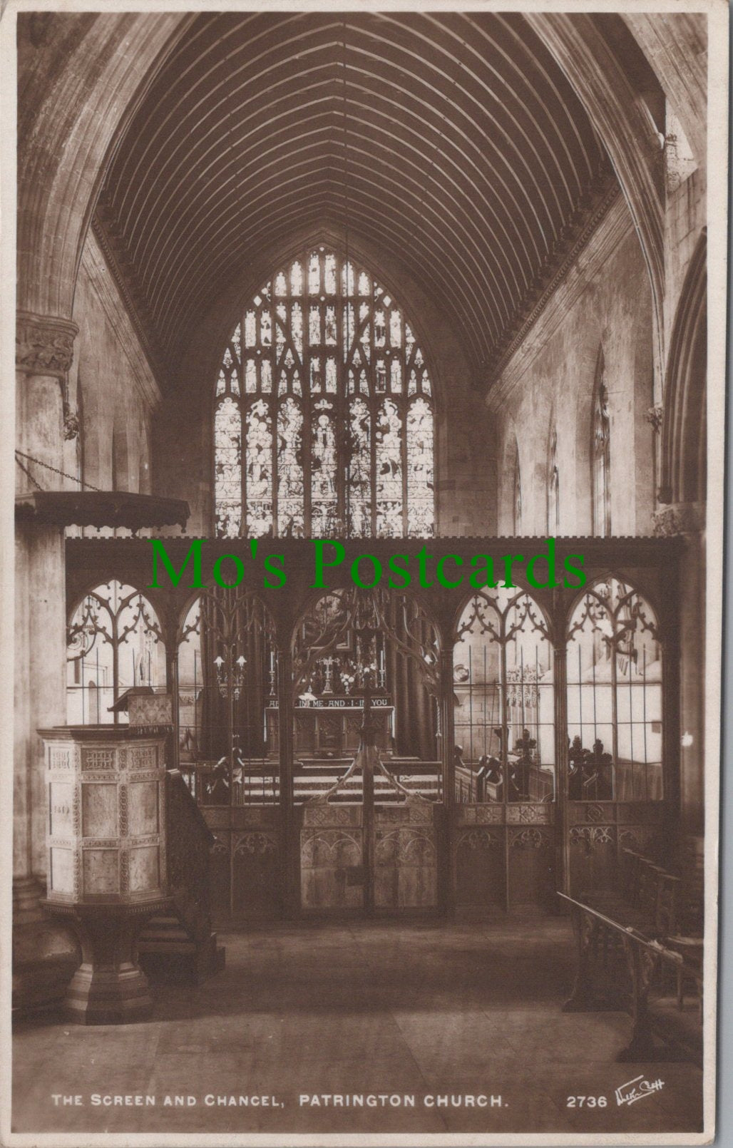 Yorkshire Postcard - Patrington Church Interior  HP169