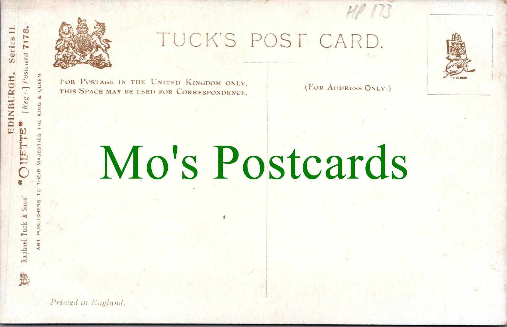 Scotland Postcard - St Giles Cathedral, Edinburgh  HP173