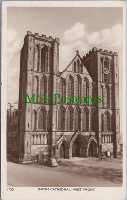 Yorkshire Postcard - Ripon Cathedral, West Front  HP177