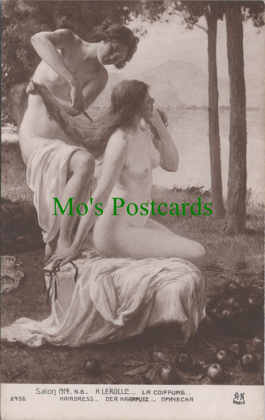 Art Postcard - Salon 1914, H.Lerolle, La Coiffure, Hairdress HP186