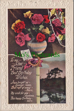 Greetings Postcard - To My Dear Friend Best Birthday Wishes  HP187
