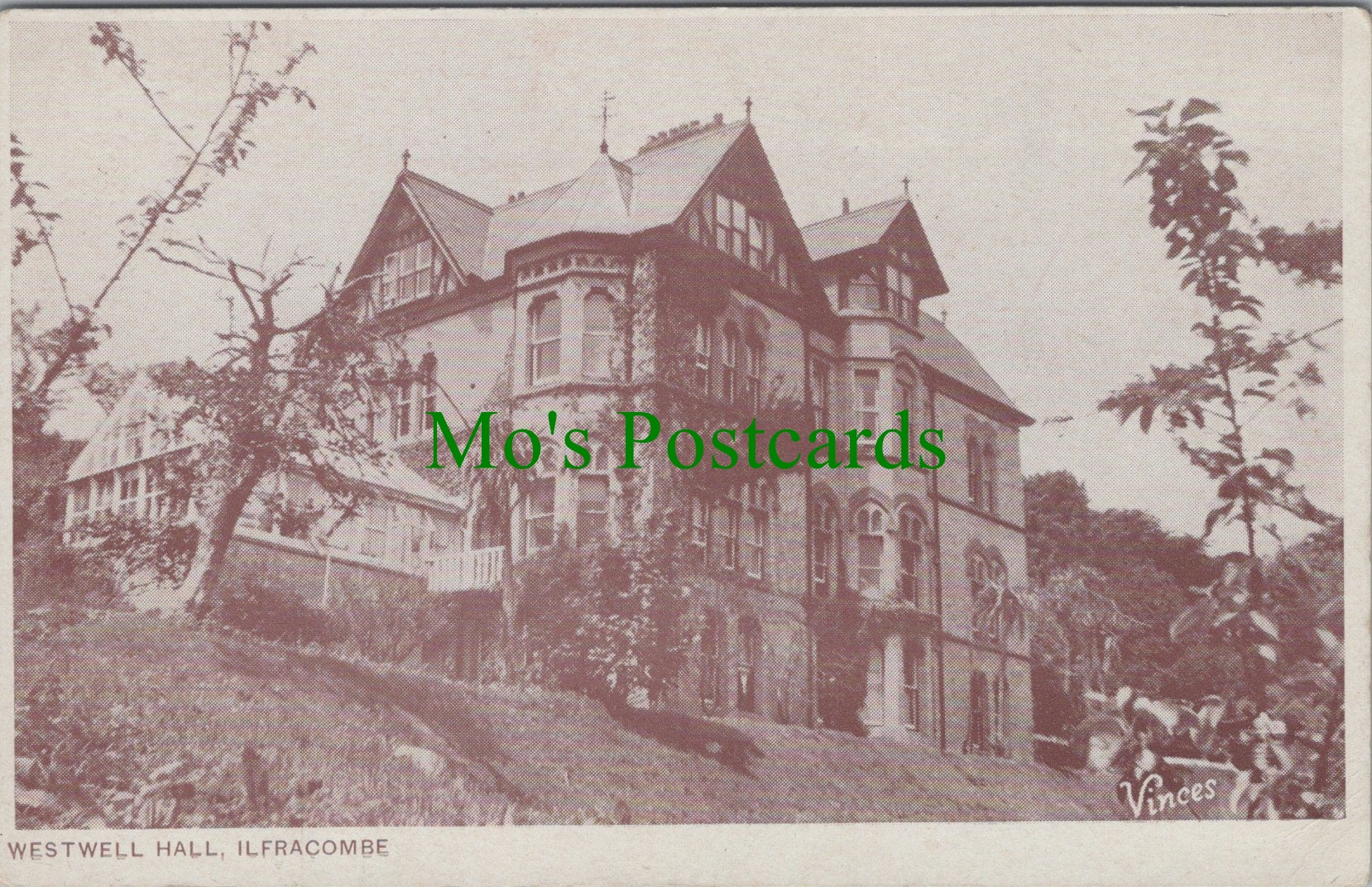 Devon Postcard - Ilfracombe, Westwell Hall  SW12665
