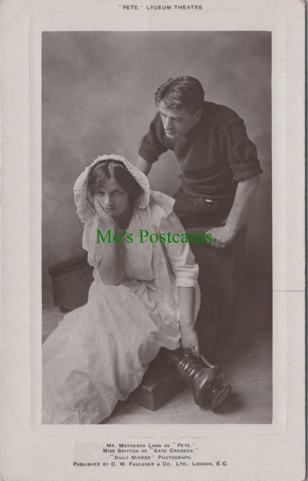 Theatrical Postcard - "Pete", Lyceum Theatre  SW12667