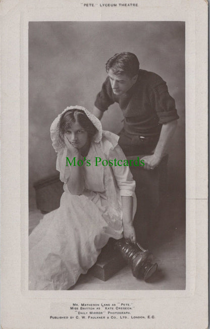 Theatrical Postcard - "Pete", Lyceum Theatre  SW12667