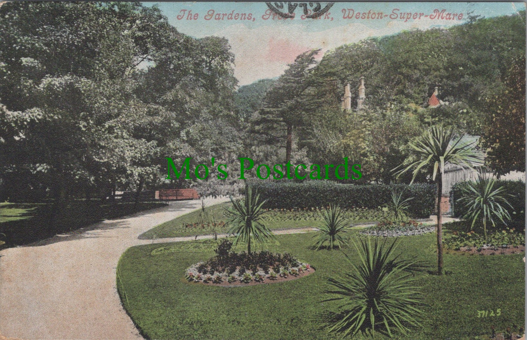 Somerset Postcard - Weston-Super-Mare, The Gardens, Grove Park  SW12670