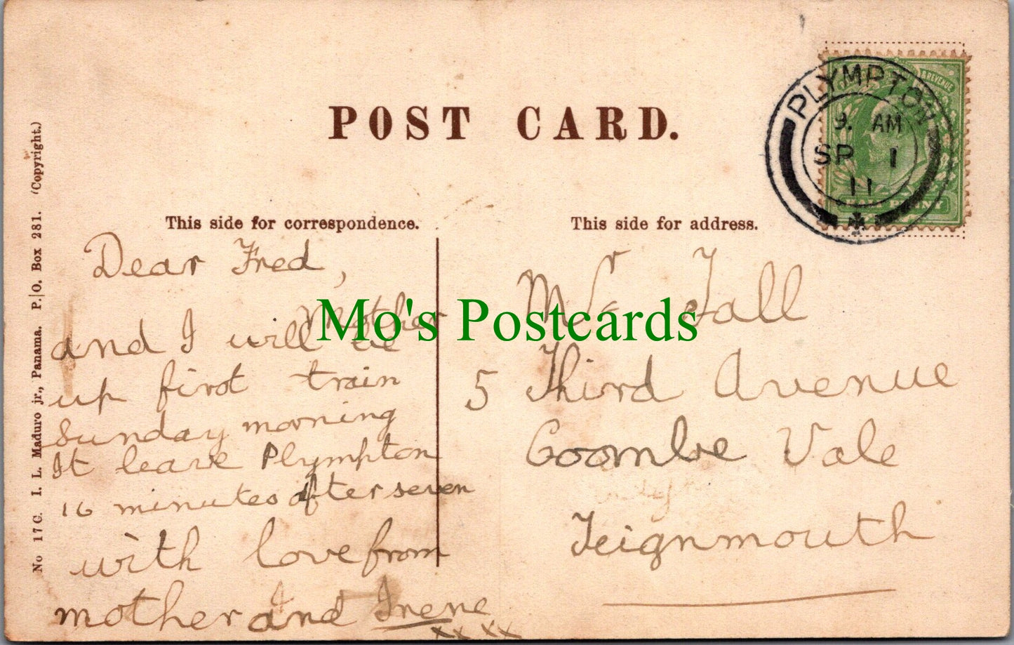 Panama Postcard - New Government Building, Colon  SW12672
