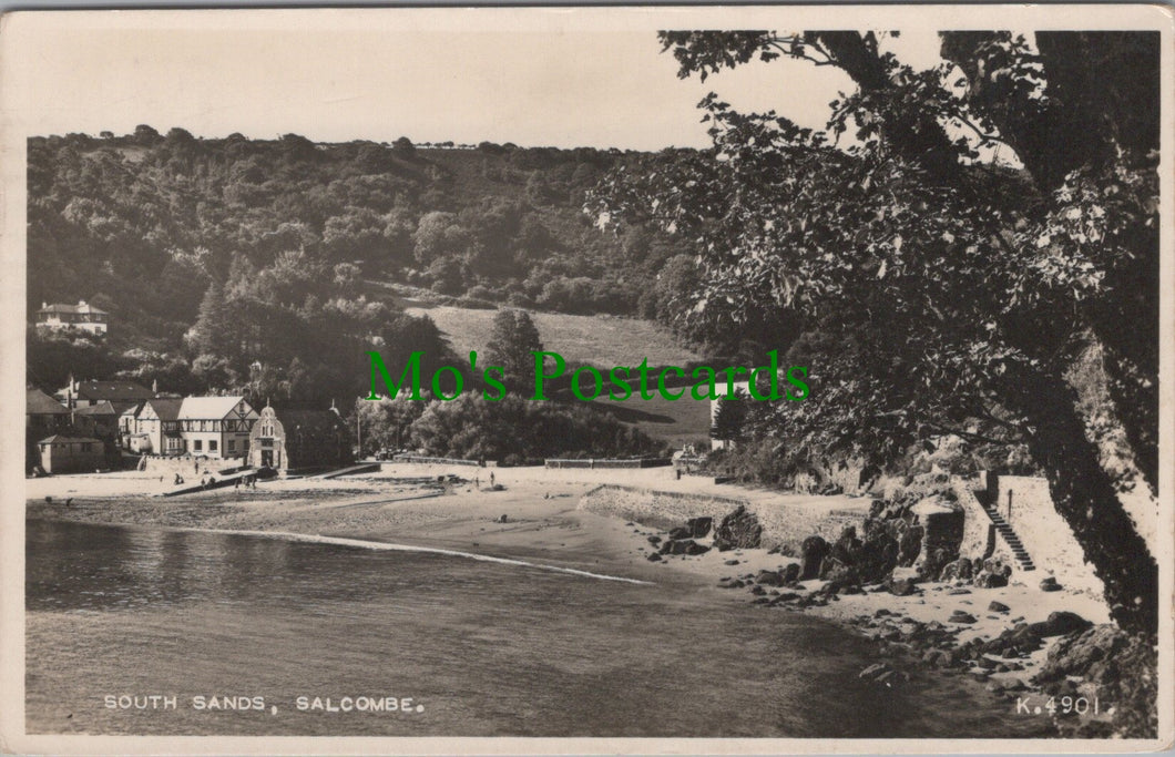 Devon Postcard - Salcombe, South Sands  SW12683