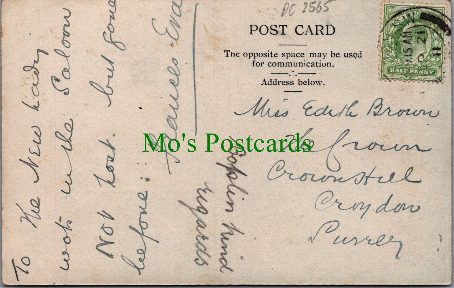 London Postcard - Parsons Green, Hammersmith and Fulham DC2565