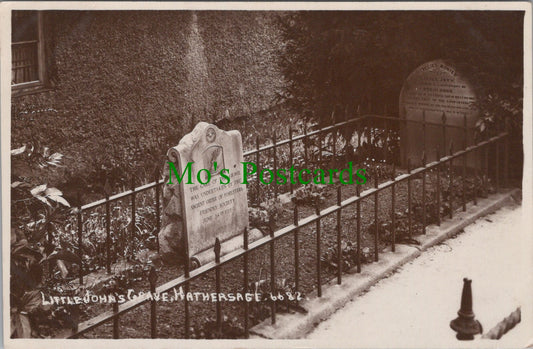Derbyshire Postcard - Hathersage, Little John's Grave  DC2578