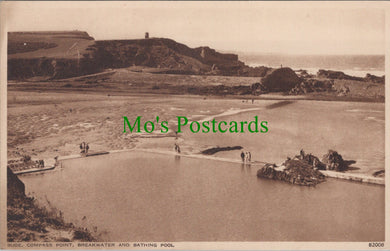 Cornwall Postcard - Bude, Compass Point, Breakwater and Bathing Pool DC2583