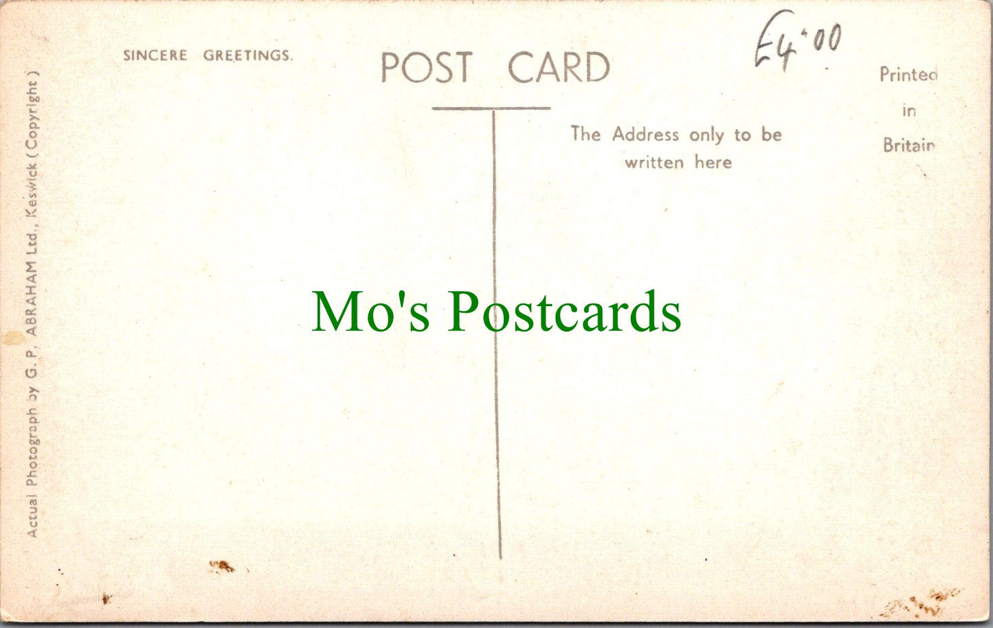 Cumbria Postcard - Longthwaite Hostel, Borrowdale  SW12409
