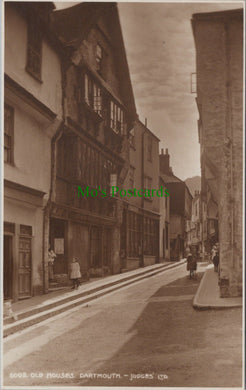 Devon Postcard - Old Houses, Dartmouth   SW12416