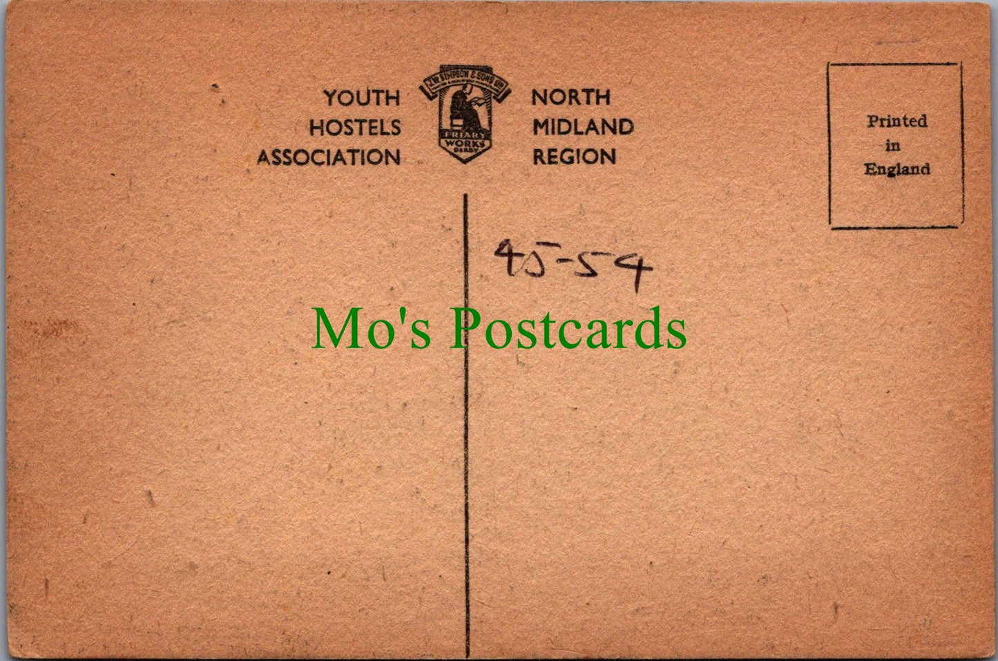 Derbyshire Postcard - Whitemeadows Youth Hostel   SW12421
