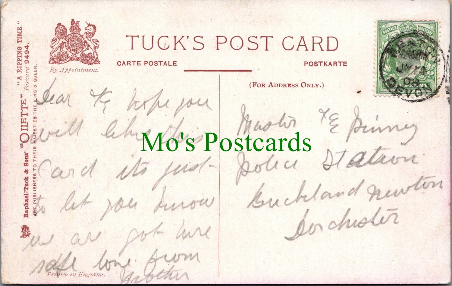 Devon Postcard - Having a Real Holiday at Seaton SW12465