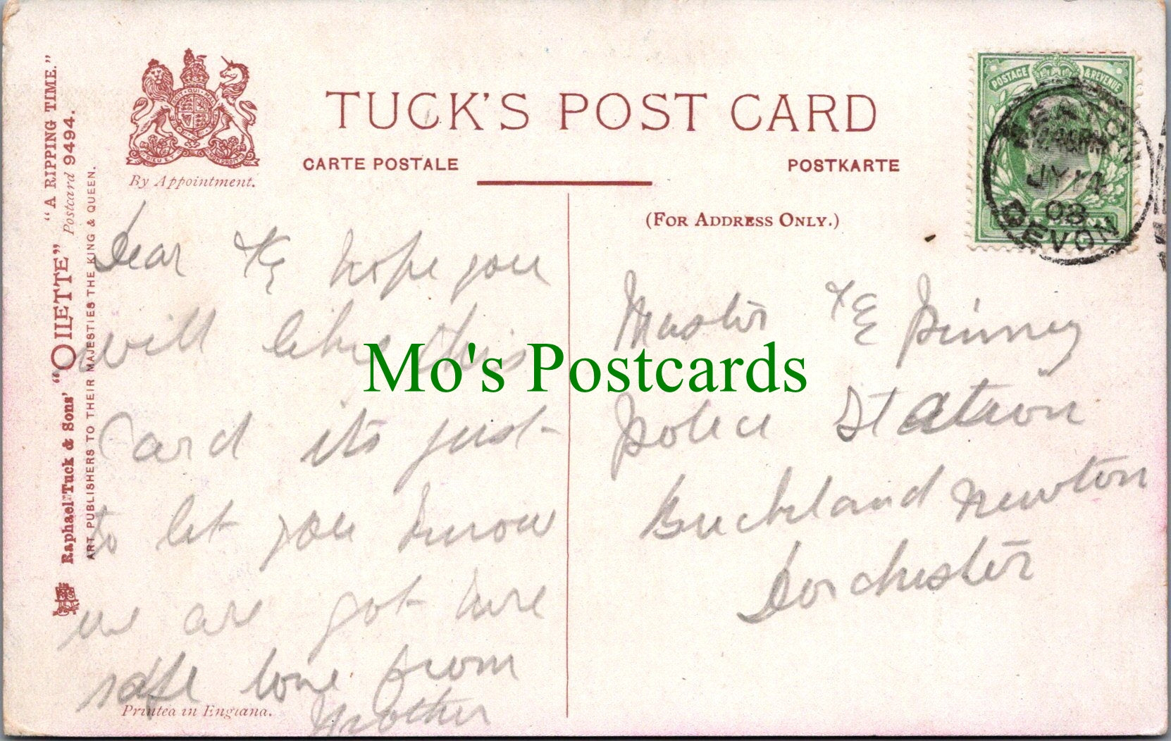 Devon Postcard - Having a Real Holiday at Seaton SW12465
